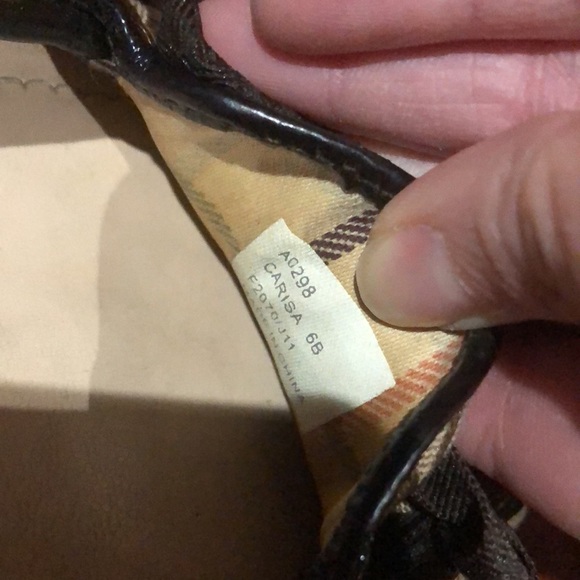 Coach Carisa Brown monogram patent flat loafer signature C pattern grosgrain - Picture 8 of 8